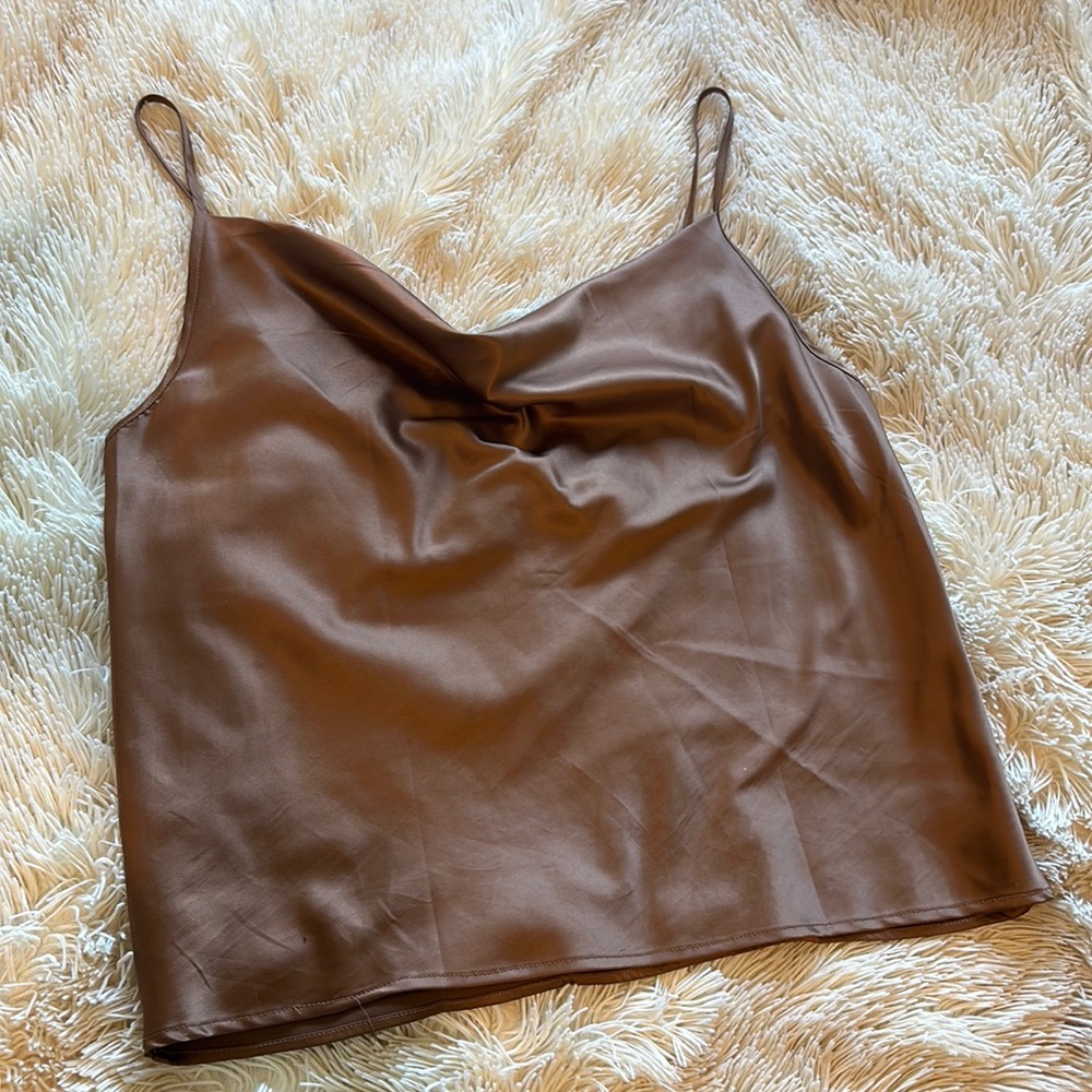 Bronze/Gold Cowl Neck Camisole